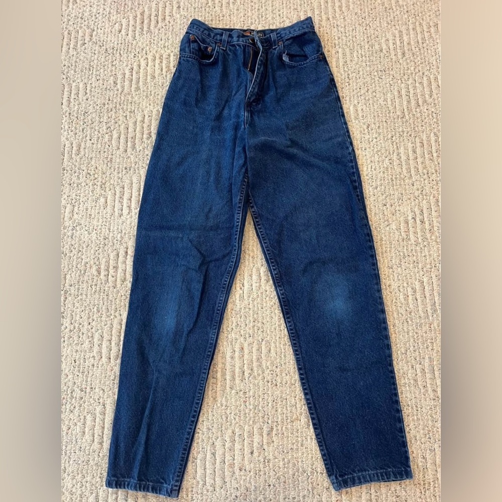 Vintage Route 66 Mom Jeans, dark wash, women’s size 9/10 Tall (9T / 10T)